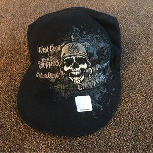 Black choppers hat 98% cotton